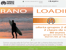 Tablet Screenshot of escueladesurfrompientenorte.com